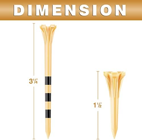 CHAMPKEY Original Plastic Golf Tees 100 Pack | 85 Driver Tees - Image 5