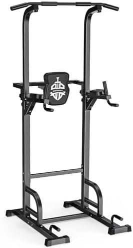 Sportsroyals Power Tower Dip Station Pull Up Bar for Home Gym Strength Training