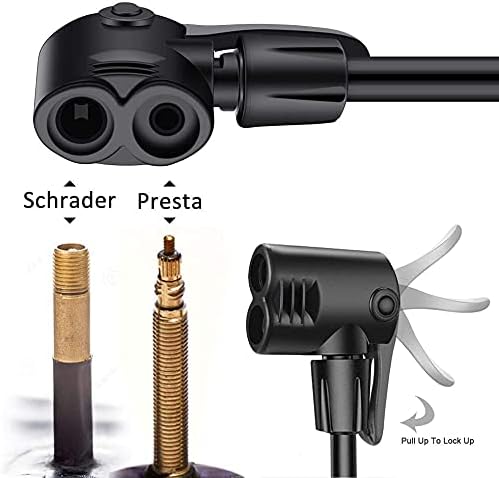 GOBKO Bike Floor Pump with Gauge,Floor Bicycle Pump - Image 2