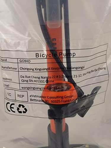 GOBKO Bike Floor Pump with Gauge,Floor Bicycle Pump - Image 8