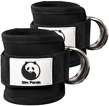 Slim Panda Ankle Straps for Kickbacks,Leg Extension Gym Cable Machines