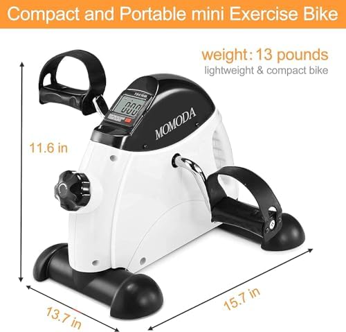 Pedal Exerciser Mini Exercise Bike for Leg and Arm Cycling Recovery Exercise Low - Image 5