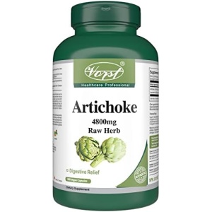 VORST Artichoke 4800mg Raw Equivalent (1200mg With 4:1 Extract Ratio) 180 Vegan