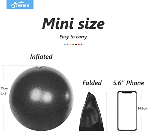 Fresion Mini Pilates Ball Exercise Ball for Yoga - 25cm Mini Yoga Ball - Image 4