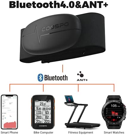 COOSPO Heart Rate Monitor Chest Strap, H6 HRM Bluetooth4.0 ANT+ HR Sensor - Image 5