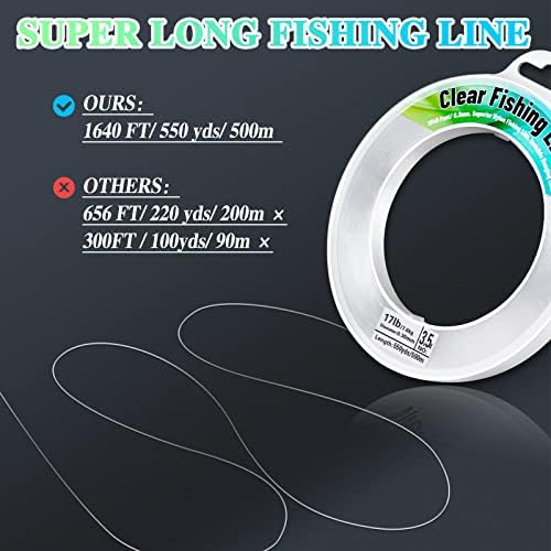 Fishing Wire, Mckanti Fishing line Clear Nylon String 1640 FT Invisible Hanging Beading - Image 6