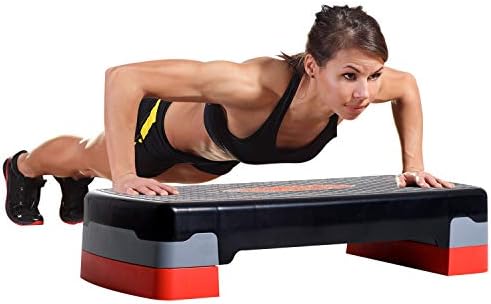 Stanz (TM) Adjustable Aerobic Stepper Step Exercise Trainer Workout Fitness Yoga - Image 6