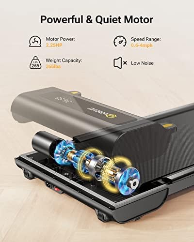 UREVO Under Desk Treadmill, Portable Walking Pad for Home/Office, Space Saving - Image 5