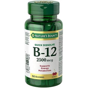 Nature's Bounty Vitamin B12 Supplement, Supports Energy Metabolism, 2500mcg