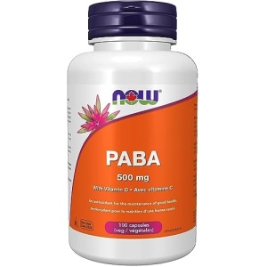 Now PABA 500mg w/Vit C 100vcap