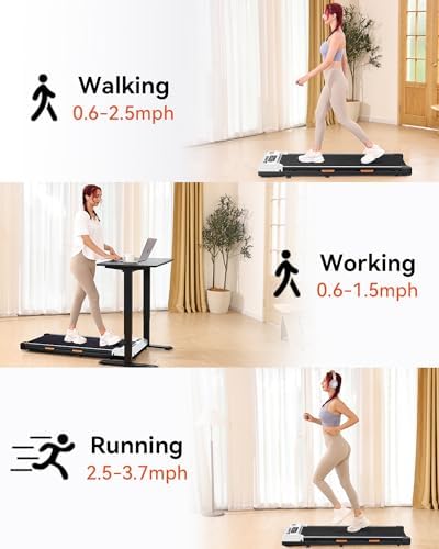 AIRHOT Walking Pad, 2 in 1 Under Desk Treadmill of Compact Space, 2.5HP Quiet - Image 6
