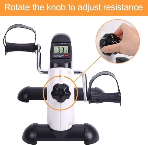 Pedal Exerciser Mini Exercise Bike for Leg and Arm Cycling Recovery Exercise Low - Image 3