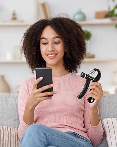 Gonex Hand Grip Strengthener with Counter, Forearm Trainer Workout Kit (5Pack) - Image 8