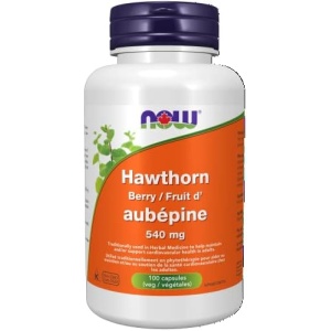 NOW Supplements Hawthorn Berry 540mg Capsules, 100 Count