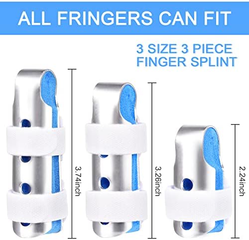 Sopito Finger Splint, 3PCS Finger Support Brace Finger Stabilizer for Broken - Image 6