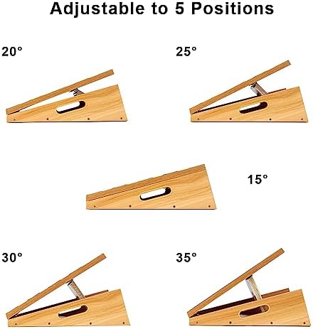 StrongTek Professional Wooden Slant Board, Adjustable Incline Board and Calf - Image 4