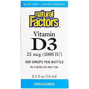 Natural Factors - Vitamin D3 Drops 1000 IU, 15ml