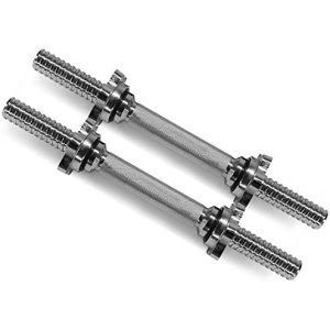 Yes4All Adjustable Dumbbell Handle for 1" Cast Iron Weight Plates with Collars