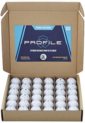 WILSON Profile Distance Golf Ball 36 Pack