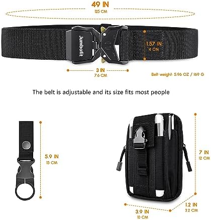 Jumbofit Tactical Belt for Men and Women, Military Work Belt Nylon - Image 4