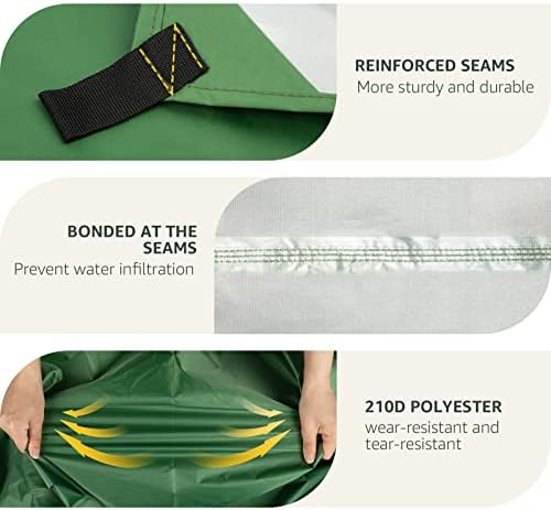 Overmont Camping Tent Tarp 3m x 3m UV Protection and PU 3000 Rain Fly - Image 3