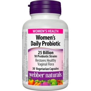 Webber Naturals Probiotic Women’s Daily, 25 Billion Active Cells, 10 Probiotic