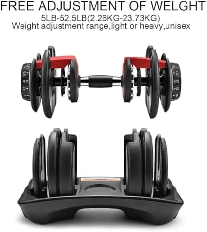IMFit 5lb-52.5lb Adjustable Dumbbell with Free Hand Grip- Weight adjusts - Image 9