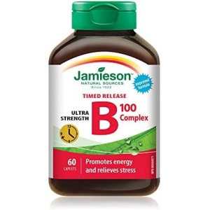 Jamieson B100 Complex Ultra Strength Timed Release - 60 Caplets, Non-GMO