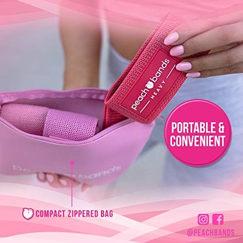 Peach Bands Hip Band Set - Fabric Booty Resistance Bands for Leg and Butt - Image 5