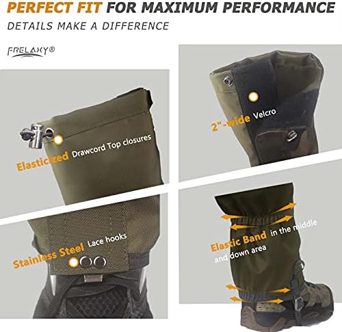 Frelaxy Leg Gaiters Ultra HIGH-Performance Hunting Gaiters, 100% Waterproof - Image 4