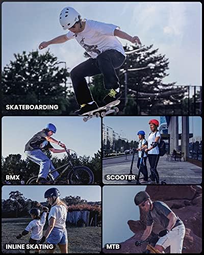 OutdoorMaster Skateboard Cycling Helmet - Two Removable Liners Ventilation Multi-Sport - Image 4