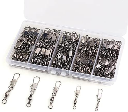 200PCS Barrel Snap Swivel Fishing Accessories, Premium Fishing Gear Equipment - Image 3