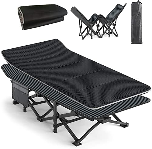 ATORPOK Camping Cot for Adults with Cushion Comfortable