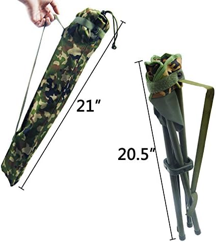 Outdoor Camping Folding Stool Square Slack Chair Lightweight Heavy Duty - Image 3