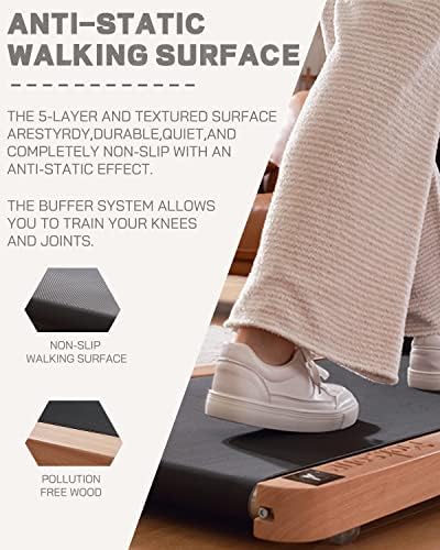 Maksone Under Desk Treadmill, Expert of Wooden Walking Pad, Walking Jogging - Image 4