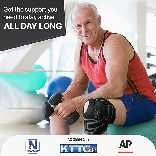 DR. BRACE ELITE Knee Brace with Side Stabilizers & Patella Gel Pads for Maximum - Image 4