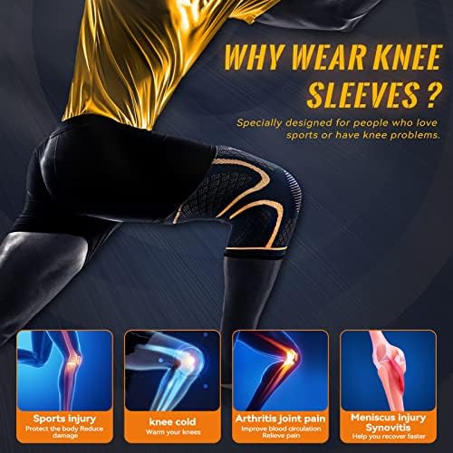 Copper Knee Braces for Men and Women (2 pack) - Image 4