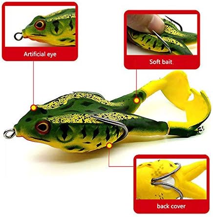 ACHUN Frog Fishing Bait Double Propeller Soft Lure Kit, Especially for Bass Freshwater - Image 4