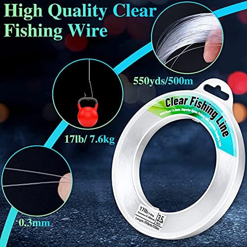 Fishing Wire, Mckanti Fishing line Clear Nylon String 1640 FT Invisible Hanging Beading - Image 5