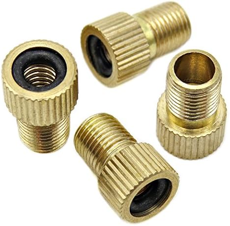Bike Bits Brass Presta Valve Adapter - Convert Presta to Schrader