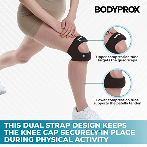Bodyprox Patellar Tendon Support Strap (Large), Knee Pain Relief Adjustable - Image 3