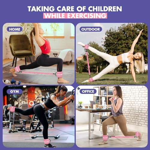 Ankle Resistance Bands with Cuffs, Ankle Bands for Working Out, Ankle Resistance - Image 7