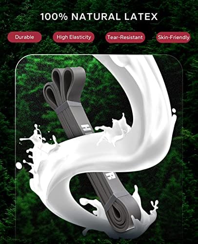 HAPBEAR Pull Up Assistance Bands, Resistance Band Set of 5, Long Power Workout - Image 3