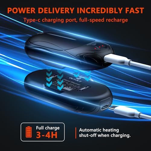 OUTJUT 2-Pack Hand Warmer Rechargeable, 6000mAh Portable Pocket Warmer - Image 4