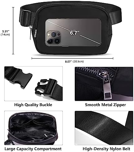 Belt Bag for Women Men Fanny Pack Dupes, Ginsco Crossbody Bag for Women - Image 5