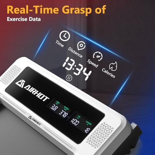 AIRHOT Walking Pad Treadmill, 2.5HP Under Desk Treadmill with Remote Control - Image 4