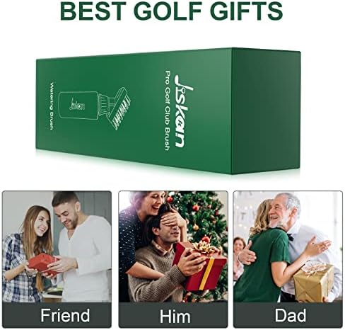 Jiskan Pro Golf Club Brush Cleaner with Retainer Clip and Squeeze Water Bottle - Image 6