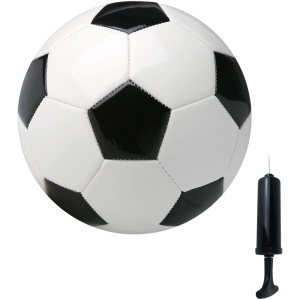 Soccer Ball Size 2,3,4,5 with Pump Needle Classic White Black Thicker PU Tight
