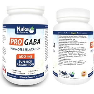 Naka PRO GABA Superior Absorption 600 mg - 140 Veggie Capsules