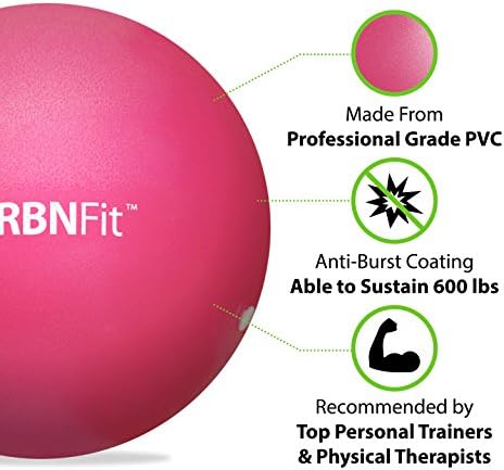 URBNFit Mini Pilates Ball - Small Exercise Ball for Yoga, Pilates, Barre - Image 2